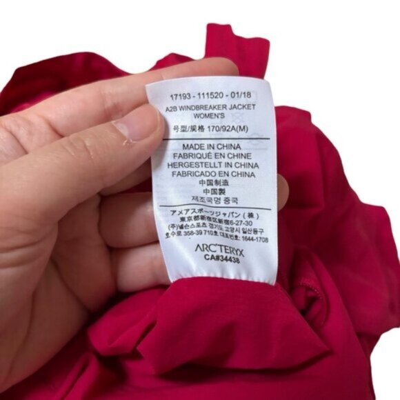 Arc'teryx A2B Windbreaker Jacket Women Size Medium - Picture 7 of 7